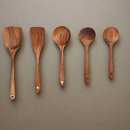 Wooden Kitchen Utensils Set